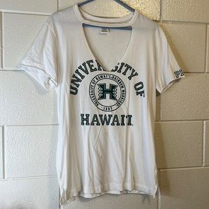PINK Victoria's Secret | University of Hawaii Choker Neck Drop T-Shirt | Size XS